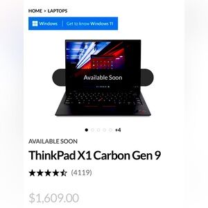 Lenovo X1 carbon Gen 9 EUC